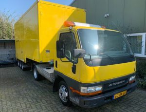 Mitsubishi Canter BE and Doornwaard Be trailer