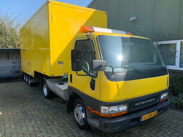 Mitsubishi Canter BE and Doornwaard Be trailer